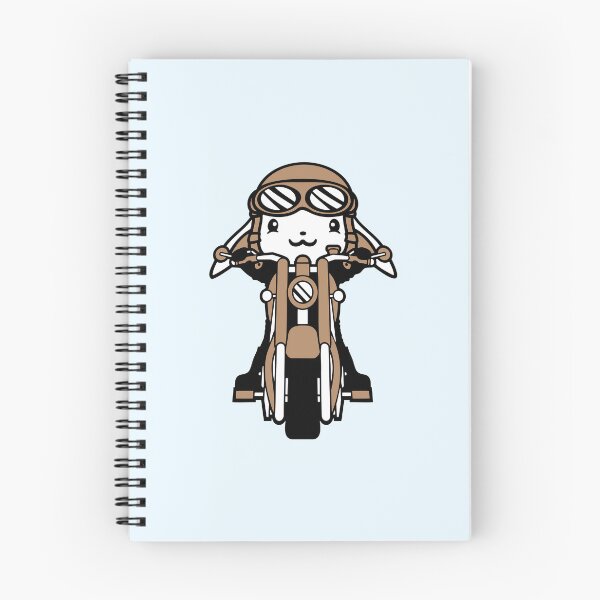 Item preview, Rabbit Motorcycle Riding Biker Rider Scooter Moped designed and sold by shirt-o-mat.
