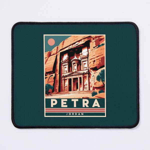 Item preview, A Vintage Travel Art of Petra - Jordan  designed and sold by GoodOldVintage.