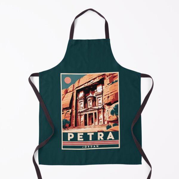 Item preview, A Vintage Travel Art of Petra - Jordan  designed and sold by GoodOldVintage.