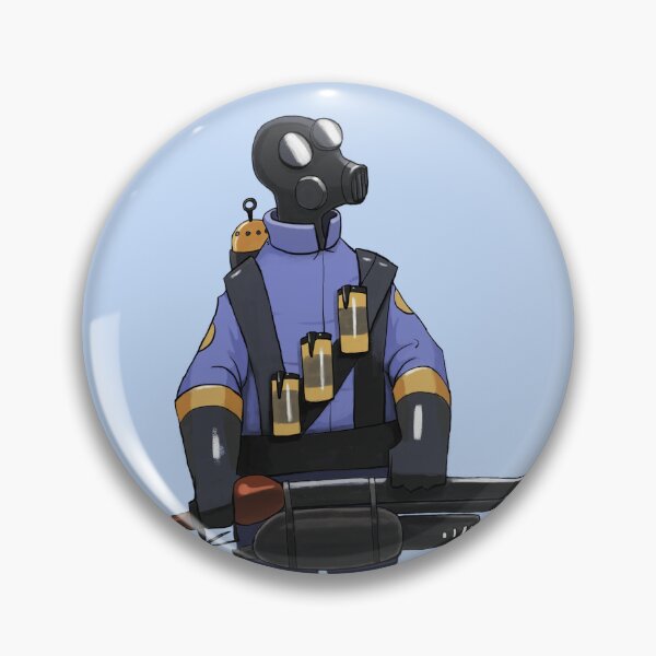 Item preview, BLU Pyro TF2 designed and sold by Sorbeaut.