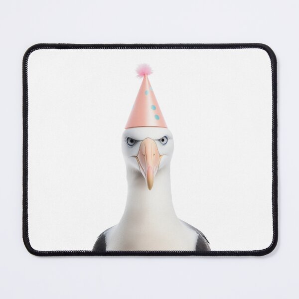 Item preview, Albatross Wearing Birthday Party Hat designed and sold by LazyOwlStore.
