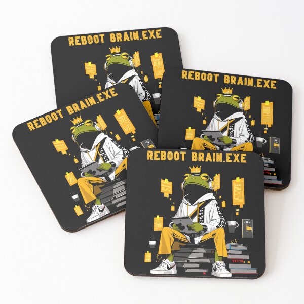 Item preview, Reboot Brain.exe – Study Frog Overload Edition | リブート・ブレイン.exe：フロッグ勉強オーバーロード編 designed and sold by Void & Valor.