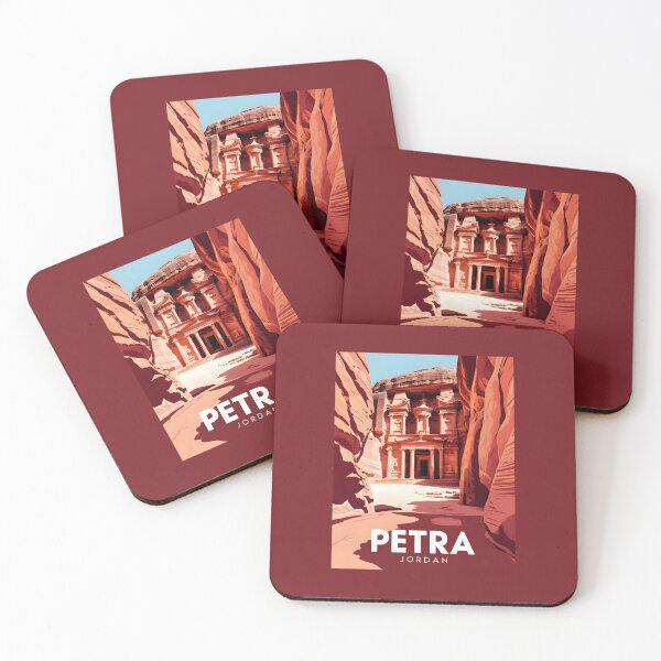 Item preview, A Vintage Travel Art of Petra - Jordan  designed and sold by GoodOldVintage.