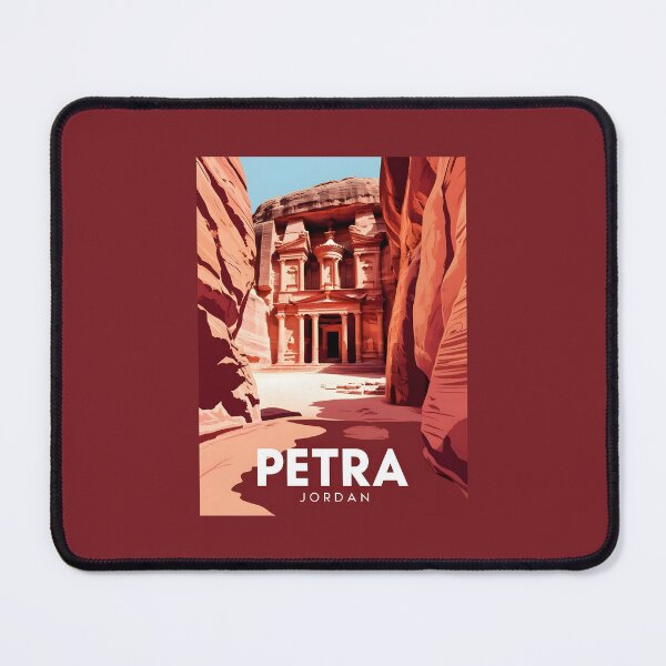 Item preview, A Vintage Travel Art of Petra - Jordan  designed and sold by GoodOldVintage.