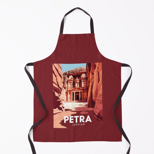 Item preview, A Vintage Travel Art of Petra - Jordan  designed and sold by GoodOldVintage.