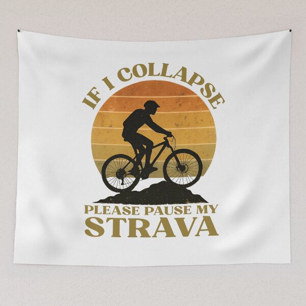 Item preview, If I Collapse Please Pause My Strava Funny Vintage Cycling  designed and sold by Auchi_Verse.