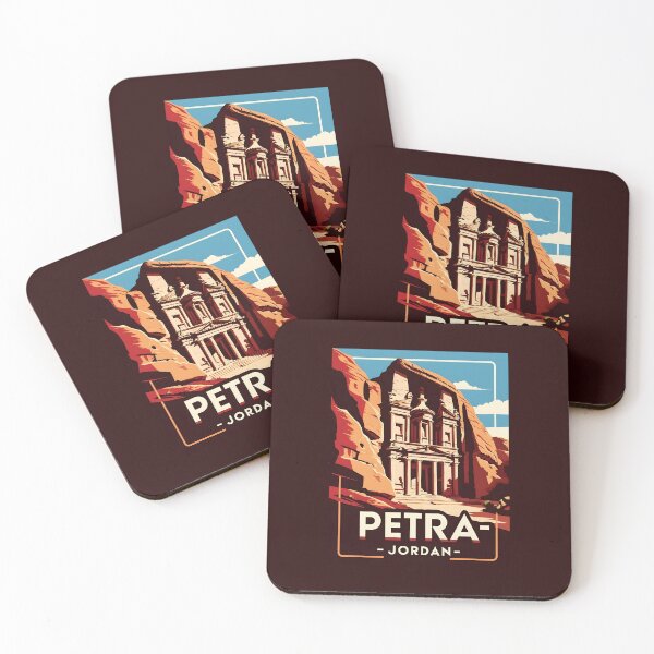 Item preview, A Vintage Travel Art of Petra - Jordan  designed and sold by GoodOldVintage.