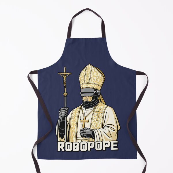 Item preview, Funny Robocop Satire Shirt – "Robopope" Design – Humorous Sci-Fi Robot Shirt – High-Quality Vector Art designed and sold by WAUZ.