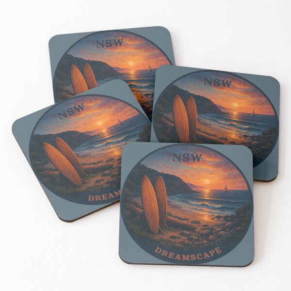 Item preview, NSW – Dreamscape | Sunset Surf Adventure Art designed and sold by GALF VIBES.