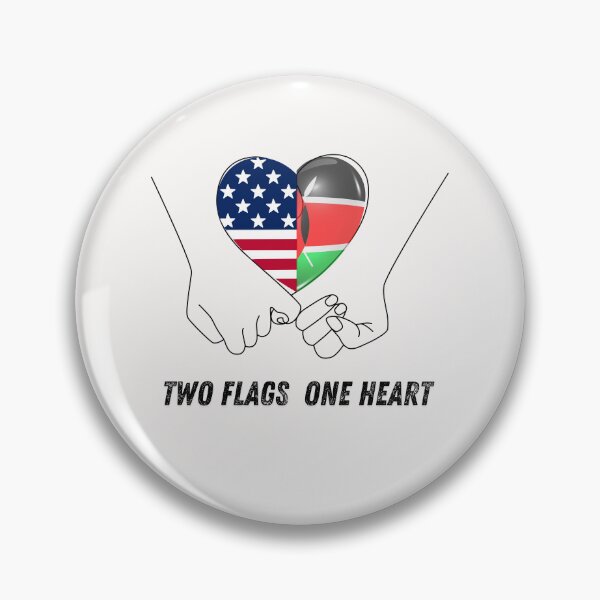 Item preview, Kenya and USA Flag Fusion – Celebrate Mixed Heritage and Love for Two Nations designed and sold by NINI-7Store.