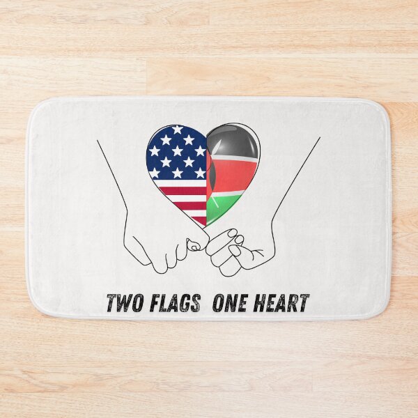 Item preview, Kenya and USA Flag Fusion – Celebrate Mixed Heritage and Love for Two Nations designed and sold by NINI-7Store.