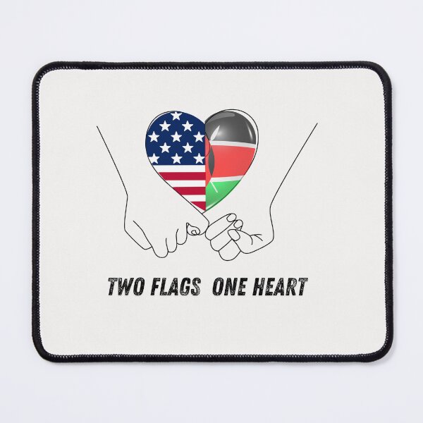 Item preview, Kenya and USA Flag Fusion – Celebrate Mixed Heritage and Love for Two Nations designed and sold by NINI-7Store.