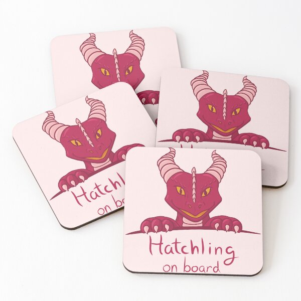 Item preview, Bumper sticker hatchling dragon pink designed and sold by Haleeva.