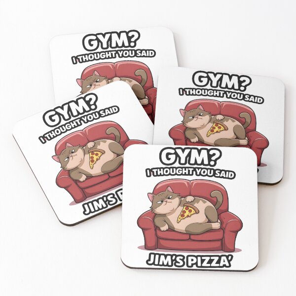 Item preview, Grumpy Fat Cat with Pizza on Couch – Funny Meme-Style Cartoon Illustration designed and sold by Glow Wind ⭐⭐⭐⭐⭐.