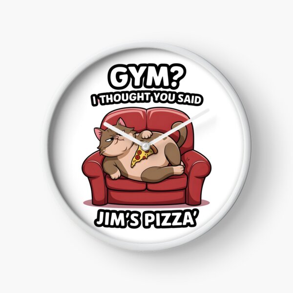 Item preview, Grumpy Fat Cat with Pizza on Couch – Funny Meme-Style Cartoon Illustration designed and sold by Glow Wind ⭐⭐⭐⭐⭐.