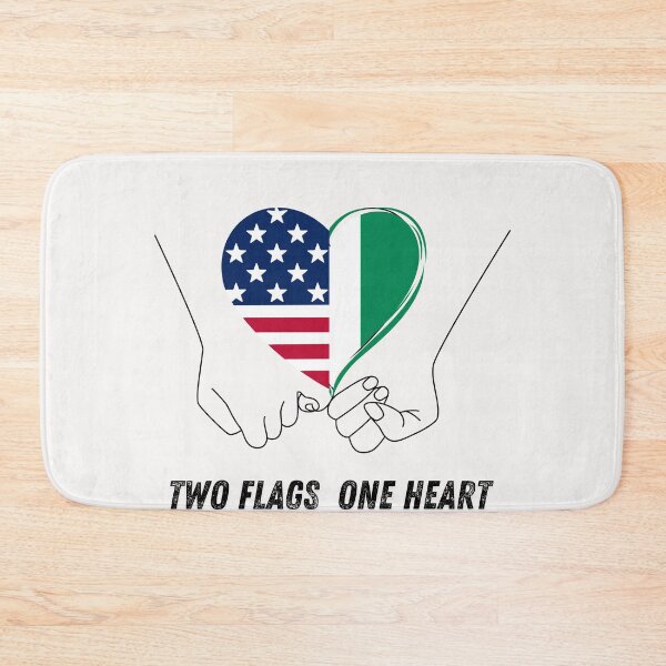 Item preview, Nigeria and USA Flag Fusion – Proud Celebration of Mixed Heritage and Dual Pride designed and sold by NINI-7Store.