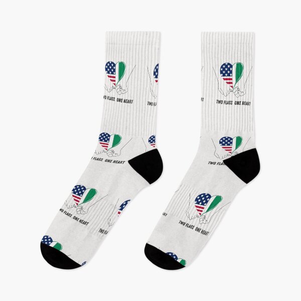 Item preview, Nigeria and USA Flag Fusion – Proud Celebration of Mixed Heritage and Dual Pride designed and sold by NINI-7Store.