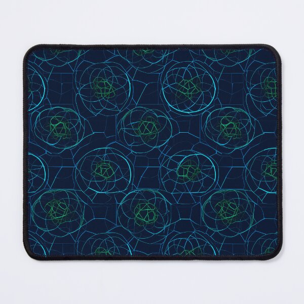 Item preview, Quantum Bloom – Blue and Green Tech Pattern designed and sold by Skolyak.