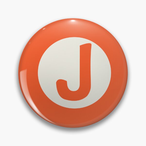 Artikelvorschau, Buchstabe j orange entworfen und verkauft von ZiphGames.