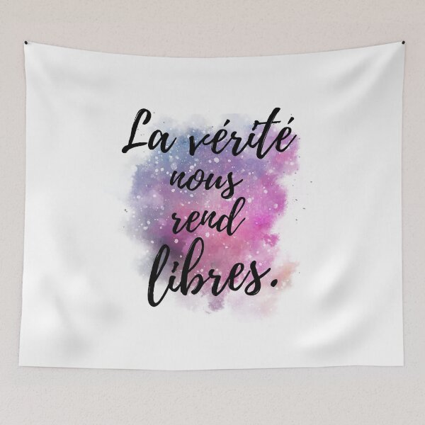 Item preview, La Verite Nous Rend Libres - French quote designed and sold by Bebichic.