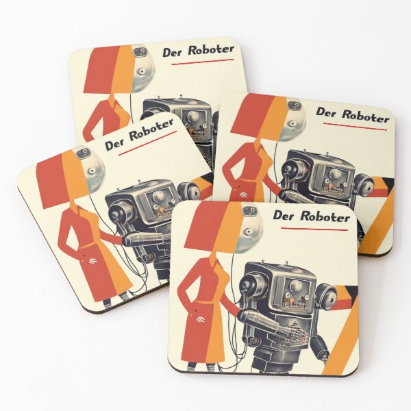 Item preview, Robot Love Art Illustrations Midcentury | #9 designed and sold by NickWhittleArt.