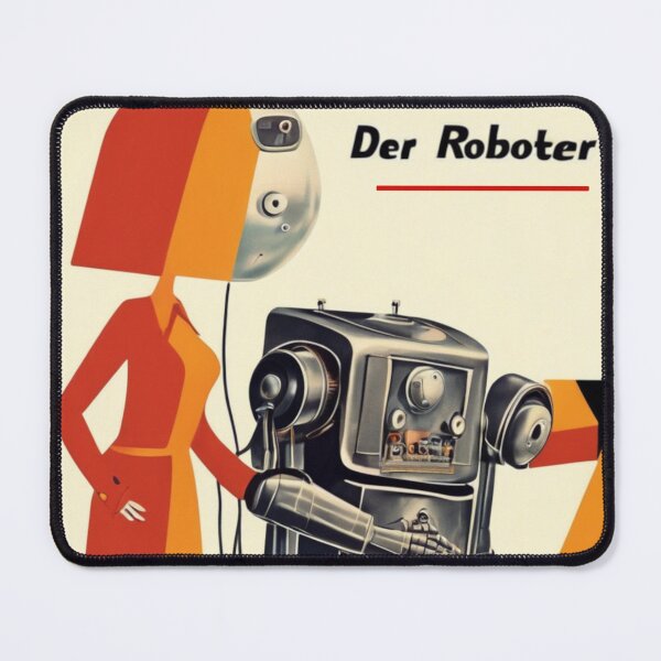 Item preview, Robot Love Art Illustrations Midcentury | #9 designed and sold by NickWhittleArt.