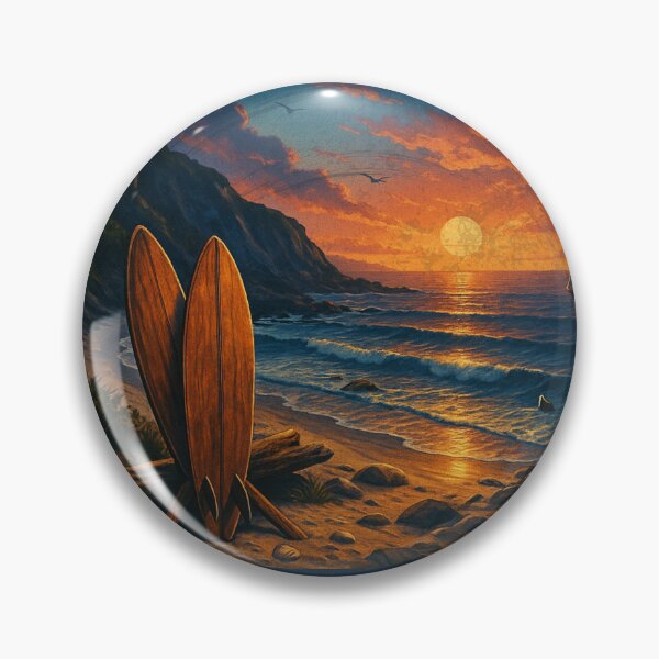Item preview, NSW – Wild Shorelines | Sunset Surf Adventure Art designed and sold by GALF VIBES.