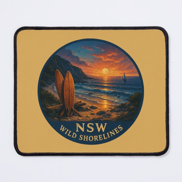 Item preview, NSW – Wild Shorelines | Sunset Surf Adventure Art designed and sold by GALF VIBES.