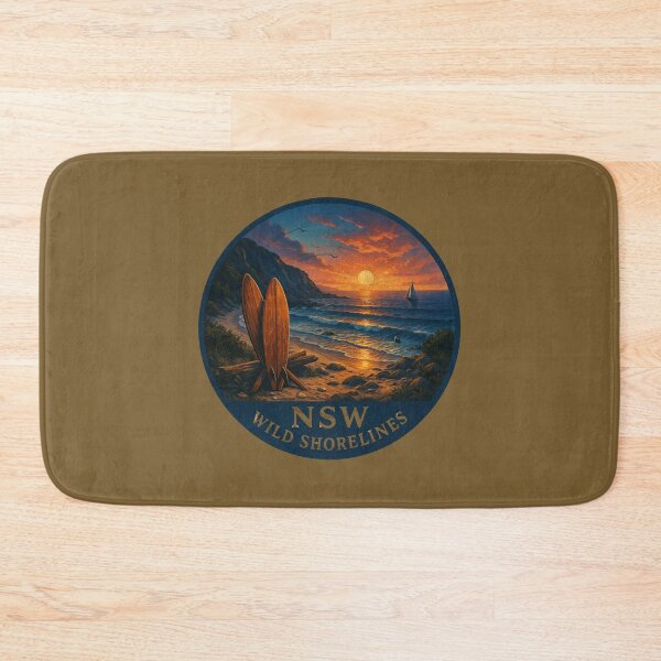 Item preview, NSW – Wild Shorelines | Sunset Surf Adventure Art designed and sold by GALF VIBES.