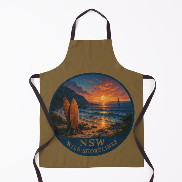 Item preview, NSW – Wild Shorelines | Sunset Surf Adventure Art designed and sold by GALF VIBES.