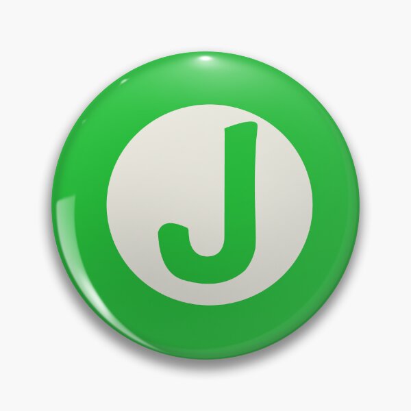 Item preview, letter j green designed and sold by ZiphGames.
