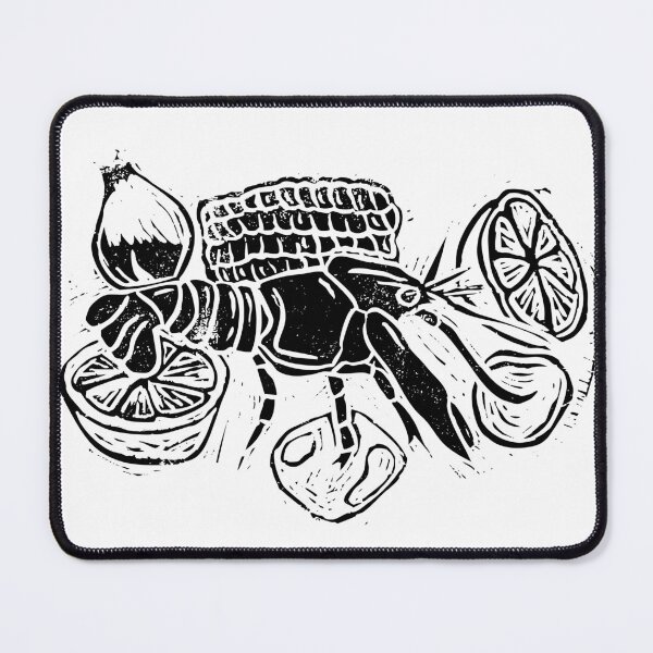 Item preview, crawfish boil linocut designed and sold by WhistlinGirls.
