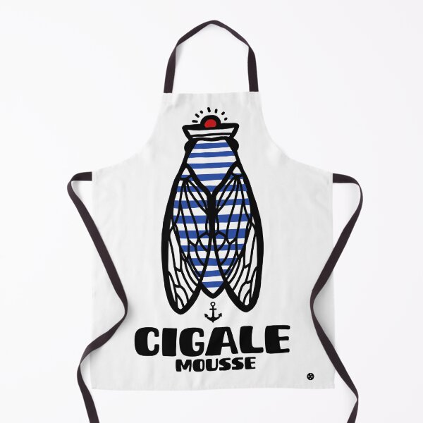 Item preview, Cicada Mousse in a sailor shirt - Mediterranean pop designed and sold by petiteToulon.