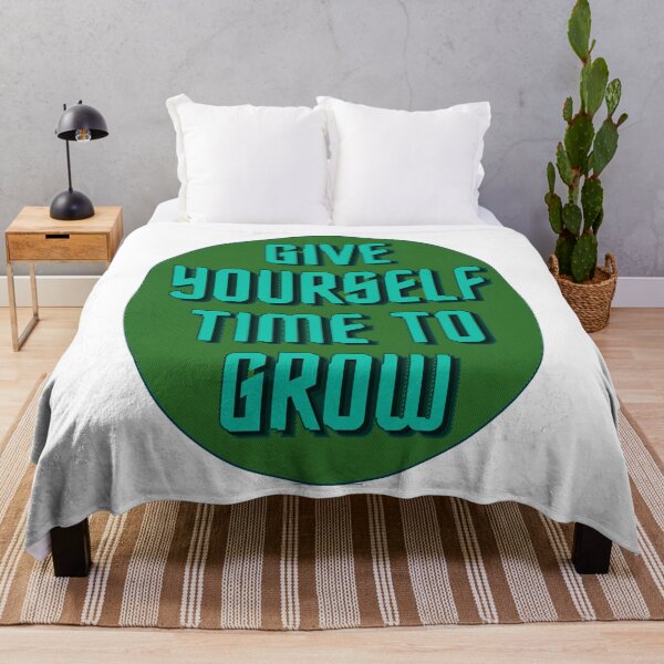 Item preview, Give Yourself Time to Grow - Inspirational Growth Mindset Design designed and sold by ArtsyExplorer.