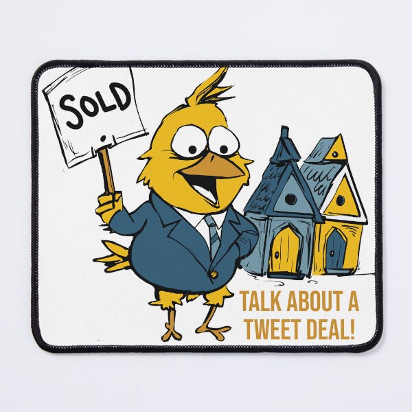 Item preview, Funny BirdHouse Bird Pun Talk About a Tweet Deal designed and sold by whyitsme.