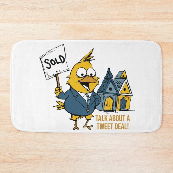 Item preview, Funny BirdHouse Bird Pun Talk About a Tweet Deal designed and sold by whyitsme.