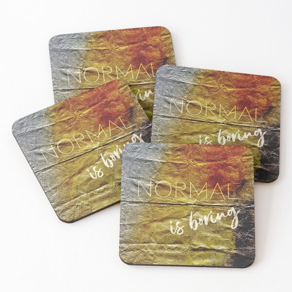 Item preview, Normal Is Boring , Inspirational Text Art designed and sold by NickDedidis.