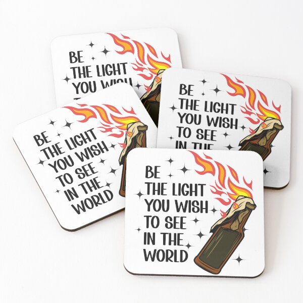 Item preview, Be The Light You Wish To See In The World Dark Humor Molotov Cocktail designed and sold by hiacynto.