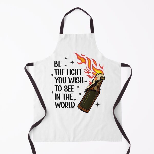 Item preview, Be The Light You Wish To See In The World Dark Humor Molotov Cocktail designed and sold by hiacynto.