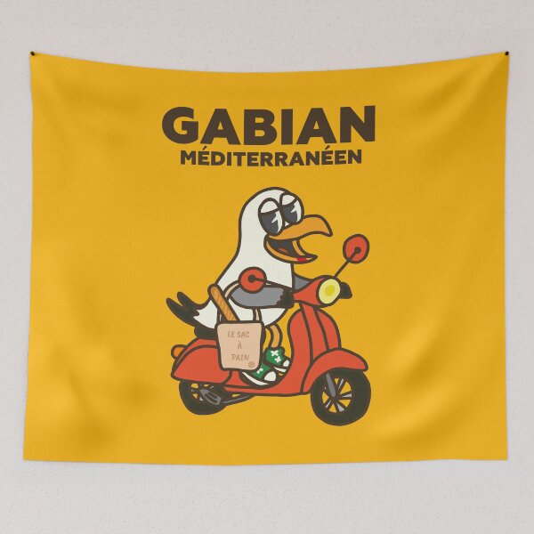 Item preview, Gabian on Scooter in the Mediterranean designed and sold by petiteToulon.