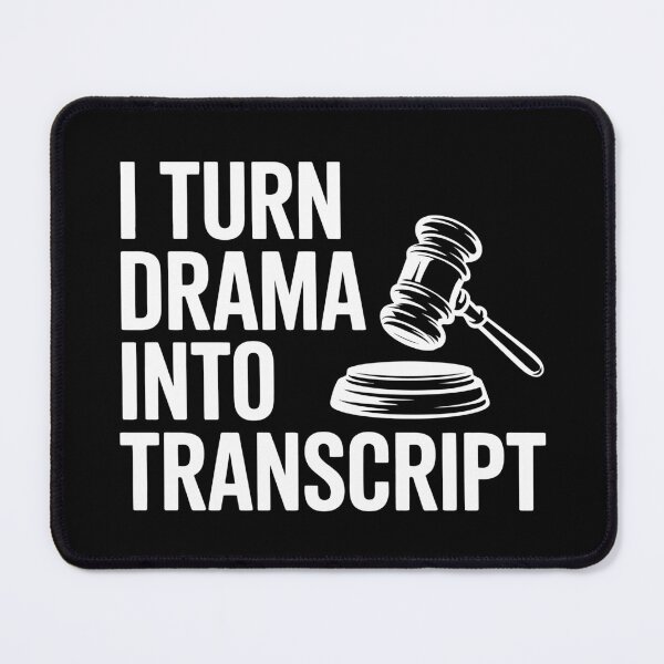Item preview, I Turn Drama Into Transcript | Court Reporter Funny designed and sold by tmerchtrends.