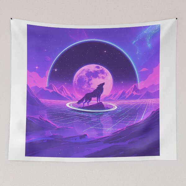 Item preview, Neon Spirit Wolf Unleashed designed and sold by Christian Weiss.