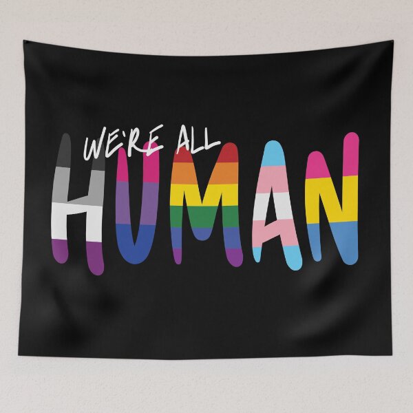 Item preview, Human: handwritten, various flags, v1: stripes designed and sold by Skyler Orion X.