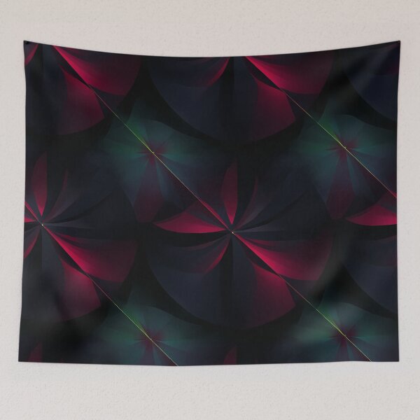 Item preview, Dark Bloom Radiance - Neon Petal Abstract Pattern designed and sold by Skolyak.