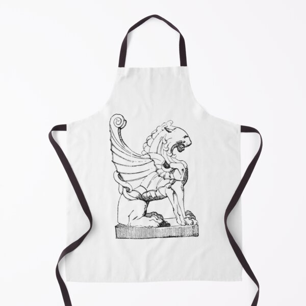 Item preview, Stone Lion Illustration, Winged Lion  designed and sold by HawthorneFlame.