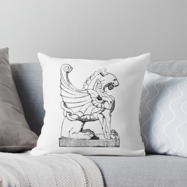 Item preview, Stone Lion Illustration, Winged Lion  designed and sold by HawthorneFlame.