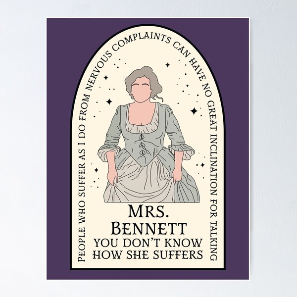 Item preview, Mrs. Bennett - My Pour Nerves - Pride and Prejudice - Jane Austen designed and sold by Chalene Warner.