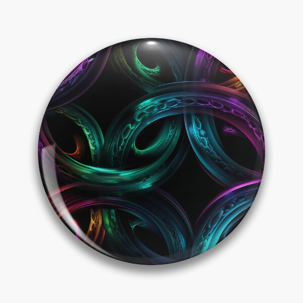 Item preview, Neon Infinity Rings - Futuristic Vortex Abstract Art designed and sold by Skolyak.