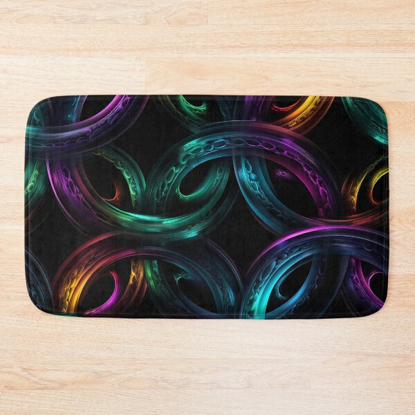 Item preview, Neon Infinity Rings - Futuristic Vortex Abstract Art designed and sold by Skolyak.