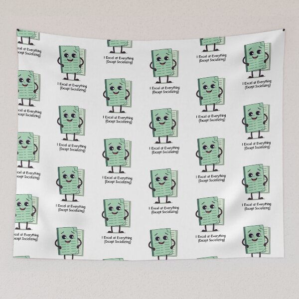 Item preview, Excel Nerd - Anti-Social Data Whiz designed and sold by Anixr.